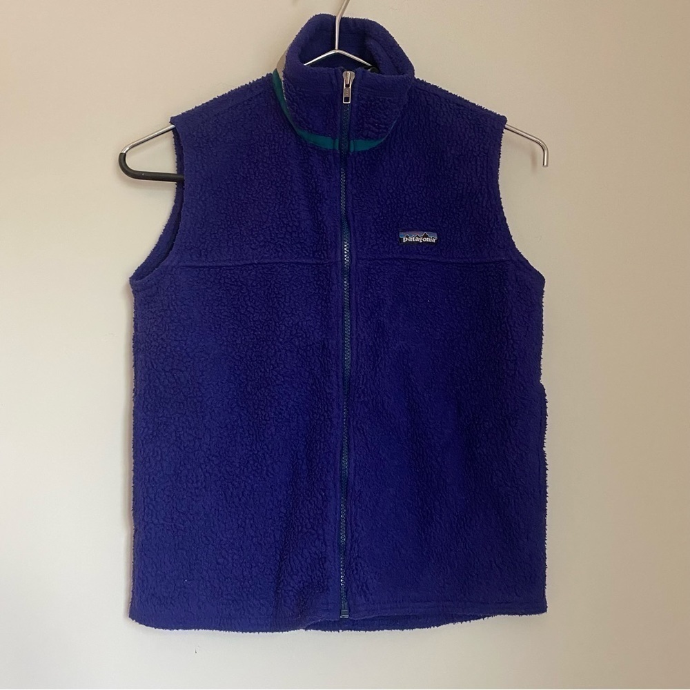 Patagonia vintage Sherpa vest dark purple Kids 12